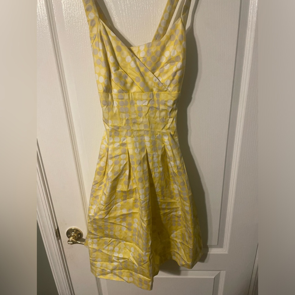 Calvin Klein Yellow Polka Dot Dress